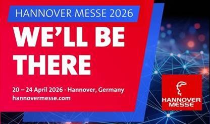 Visit us at Hannover Messe April 20~24, 2026
